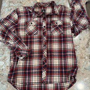 Men’s Size XXL Kane & UNKE Plaid Button-Up Long Sleeve